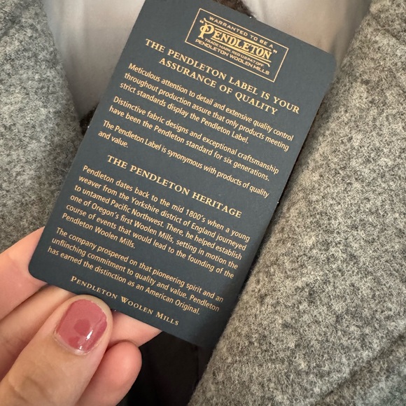 Pendleton Michigan Ave Water Resistant Wool Blend Long Down Coat - Picture 9 of 12